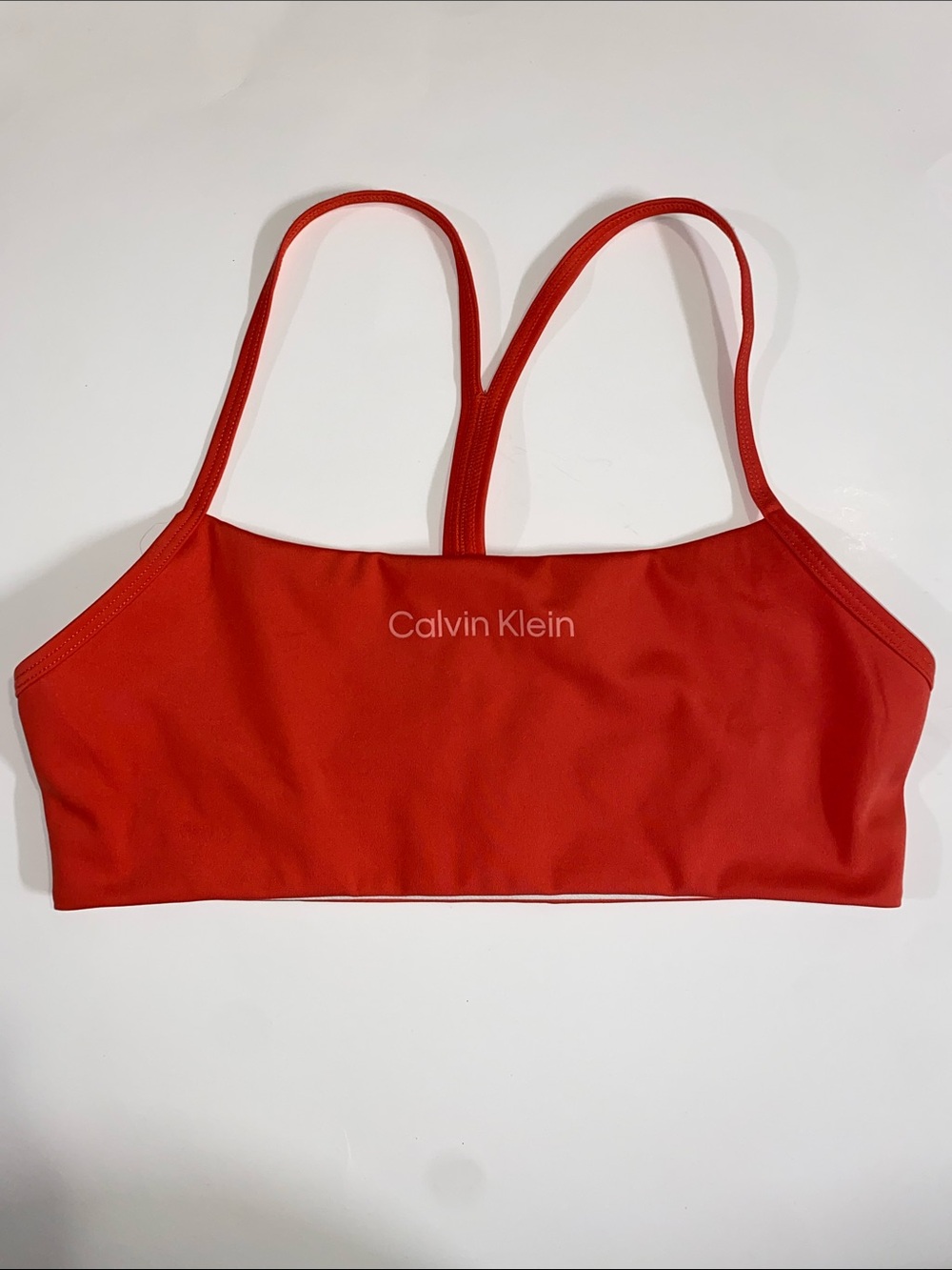 Calvin Klein Red Women's Bikini Bralette Top
